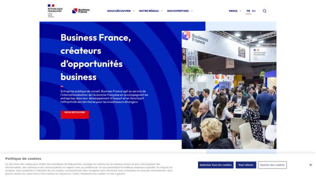 Cover image for Business France : GPS Coordinates 48.833257 ; 2.3343998