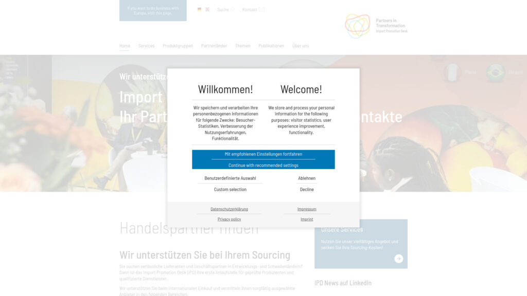 Cover image for Import Promotion Desk : GPS Coordinates 50.7387099 ; 7.0971688