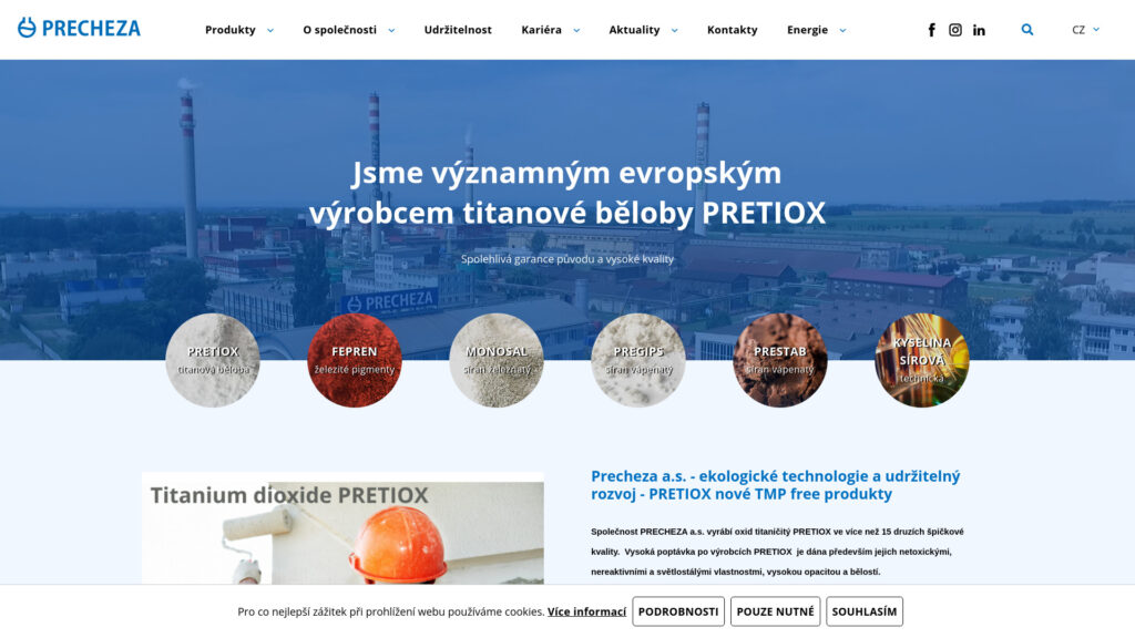 Cover image for Precheza : GPS Coordinates 49.4494925 ; 17.4357027