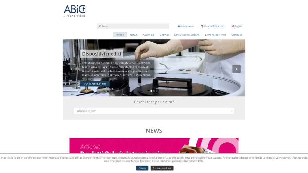 Cover image for Abich - Lifeanalytics : GPS Coordinates 45.9387065 ; 8.4617676