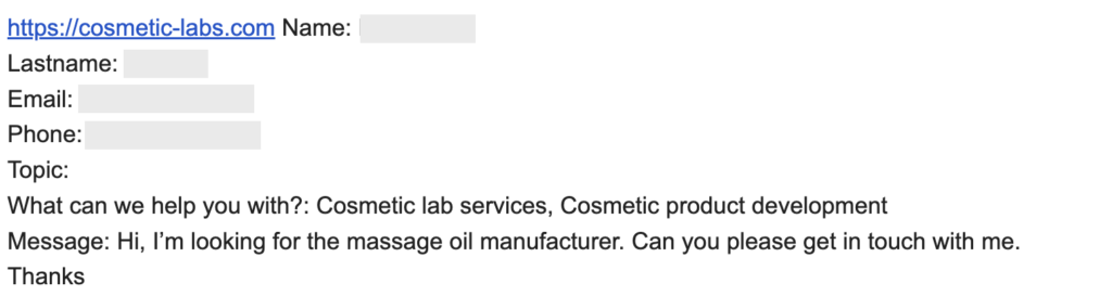 Find below all the requests waiting for the right cosmetic partner to move forward !